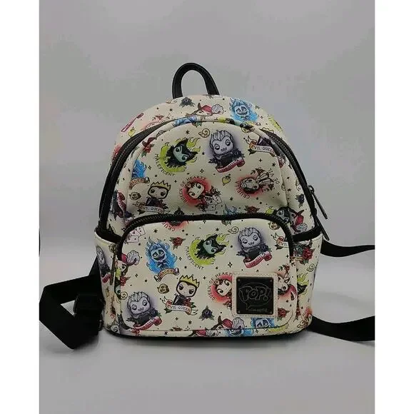 Loungefly Funko Pop Disney Villains Tattoo Mini Backpack - Picture 1 of 14